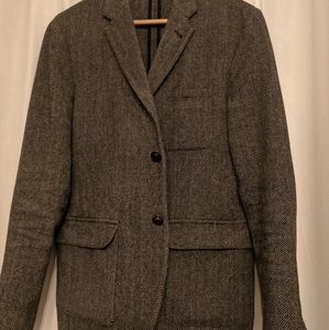 Tweed Herringbone Blazer, grey, Club Monaco 40R